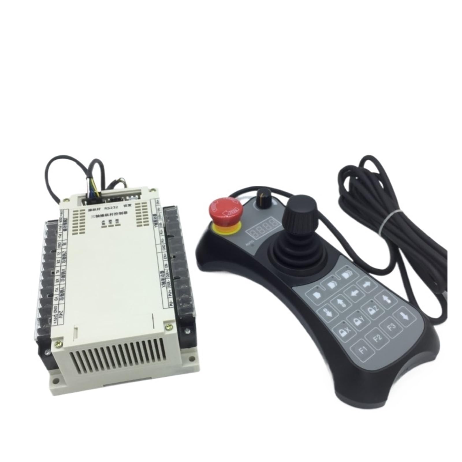 SHEHUALI Joystick, Controllo del generatore di impulsi a slitta a tre assi, servomotore, joystick portatile for saldatura, controllo PLC(Handheld control box SMC72-XL)