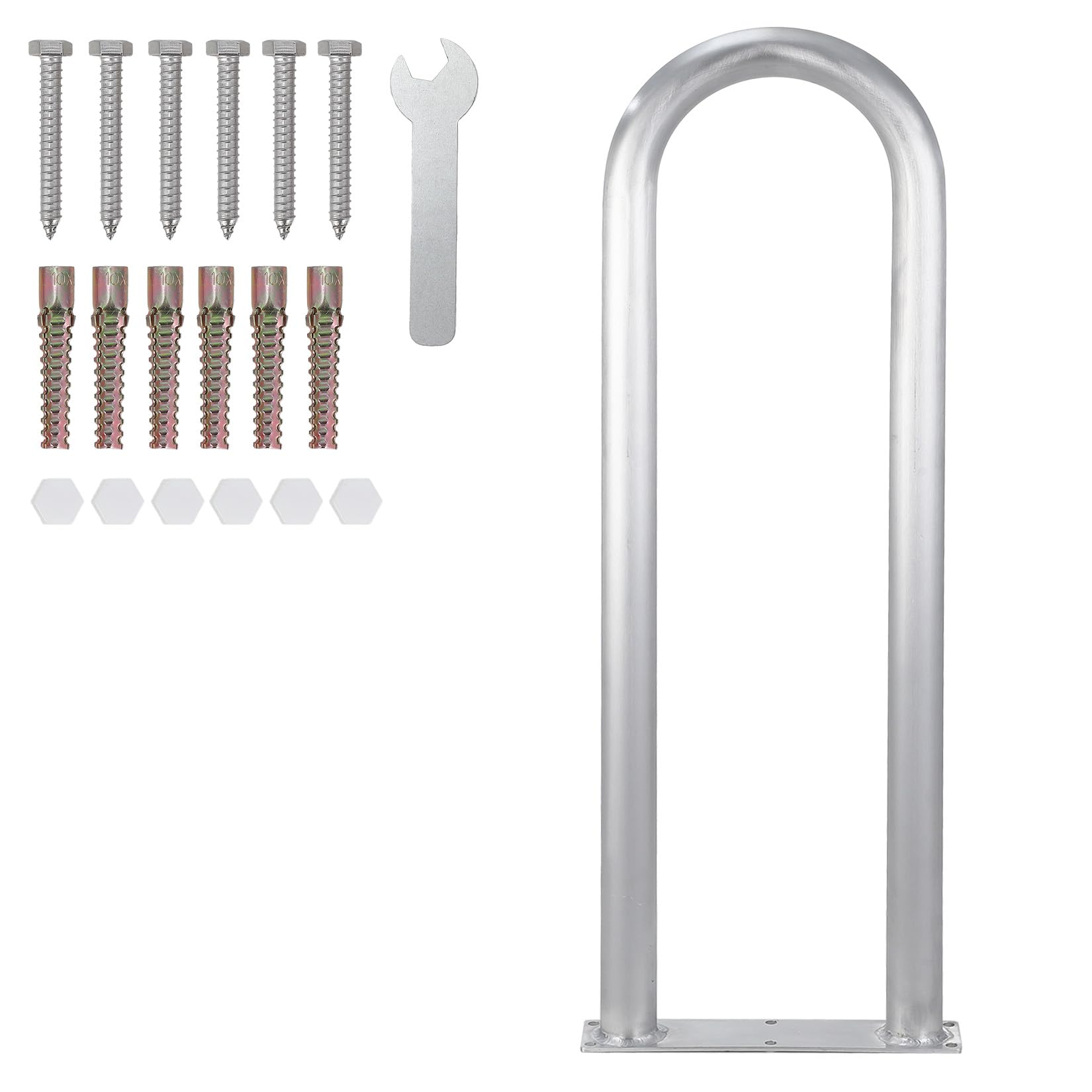 U-förmiger Pool-Einstiegshandlauf Aus Aluminium Mit Bodenplatte, Rostbeständiger Haltegriff Für Innen- Und Außenpools, Whirlpools, Stege Und Bootsdecks, Stabil Und Einfach Zu Montieren, 91.4x33cm