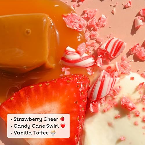 Miniatura 2 de eos Regalo de bálsamo labial navideño Fresa, remolino de bastón de caramelo y caramelo de vainilla, rellenos de calcetines, cuidado labial de