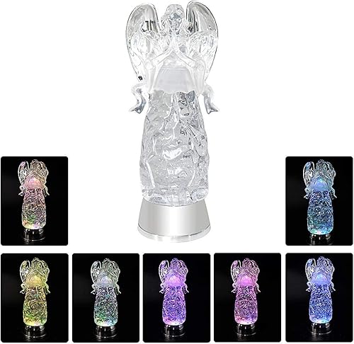 Miniatura 4 de DRomance - Bola de nieve con forma de ángel que cambia de color