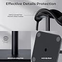 OIVO INDIA Headphone Stand Headset Holder with Aluminum Supporting Bar Flexible Headrest ABS Solid Base for All Headphones Sizes (Only Stand) gallery image