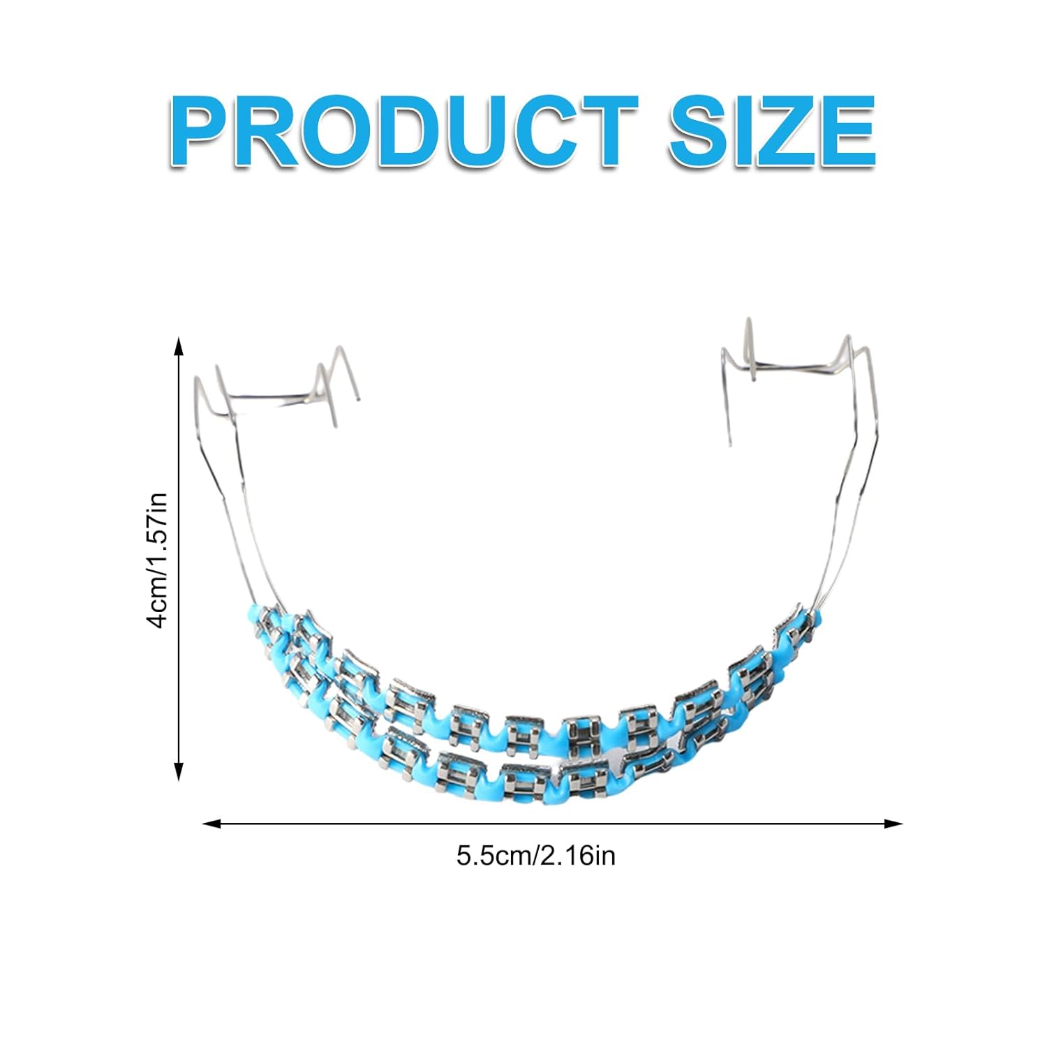 Brackets Falsos Para Dientes,Braces Kit with Brackets & Wire Perfect for Dental Students & Orthodontic Practice,Brackets Para Dientes for Dental Students to Practice,Light Blue 611bPgCFr2L. SL1500