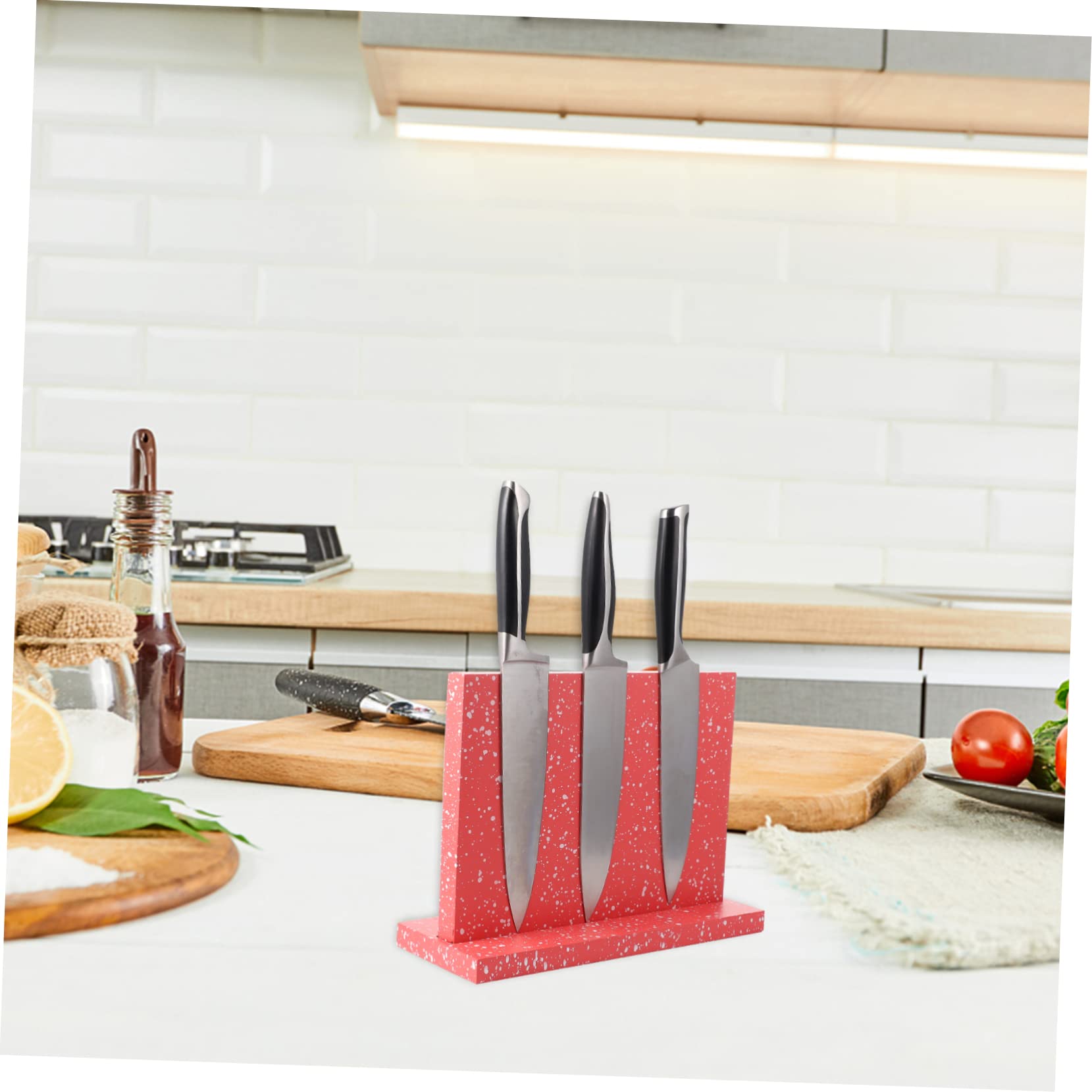 Healifty Magnetisches Cutter Regal aus Küchenutensilienhalter Platzsparender Messerblock mit Magnet Multifunktionale Aufbewahrung für Schneidwerkzeuge Küchen Organizer