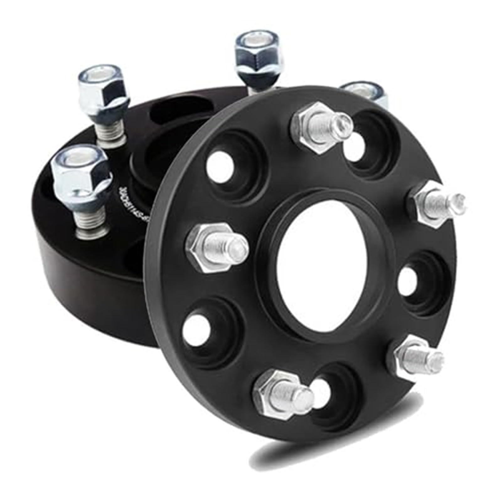 Dystanse 2 szt., do Mercedes-Benz, adaptery dystansowe kół PCD 5x112 66,6, kute 7075 aluminium czarne uszczelki do opon samochodowych podkładki kołnierzowe do opon Dystanse kół samochodowych(B
