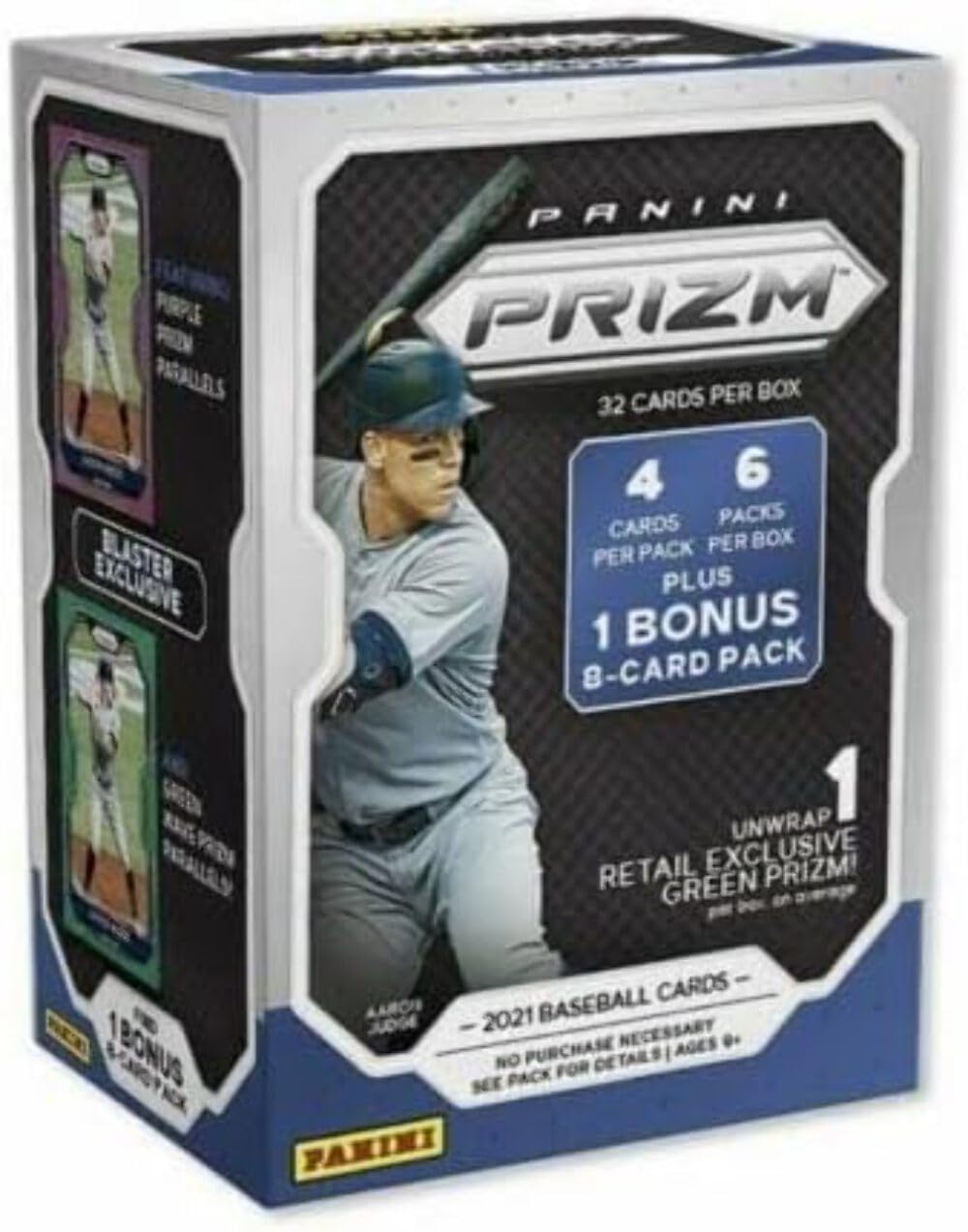 AMERICA 2021 Panini Prizm Baseball 7-Pack Blaster Box (Green Prizms|)