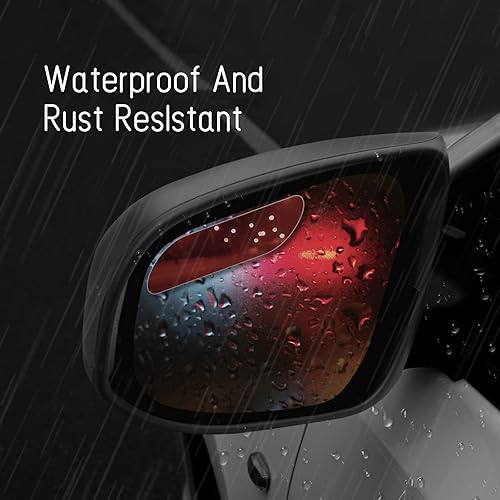 Miniatura 4 de 2 espejos de punto ciego, rectángulo de 2 pulgadas, 360, ultrafino, sin marco, de vidrio HD, espejo retrovisor lateral convexo con gran angular