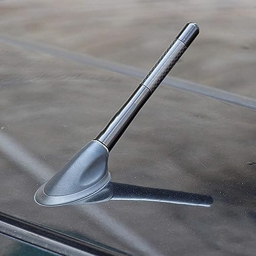 Miniatura 2 de Antena universal para coche creativo moler metal arenáceo a prueba de agua corta modificada antena de radio AMFM Radio vehículo antena de radio de