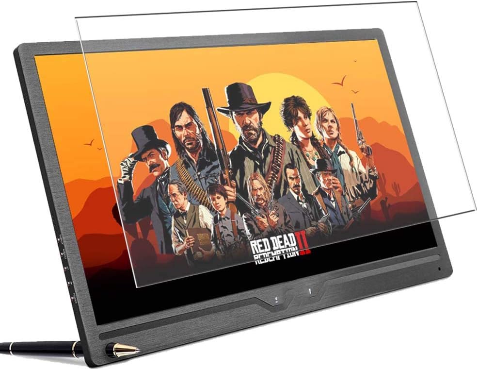 Vaxson Tempered Glass Screen Protector, compatible with EVER LUSTRE sibolan 17.3" Display Monitor Visible Area, 9H Film Protector [NOT Full Coverage]