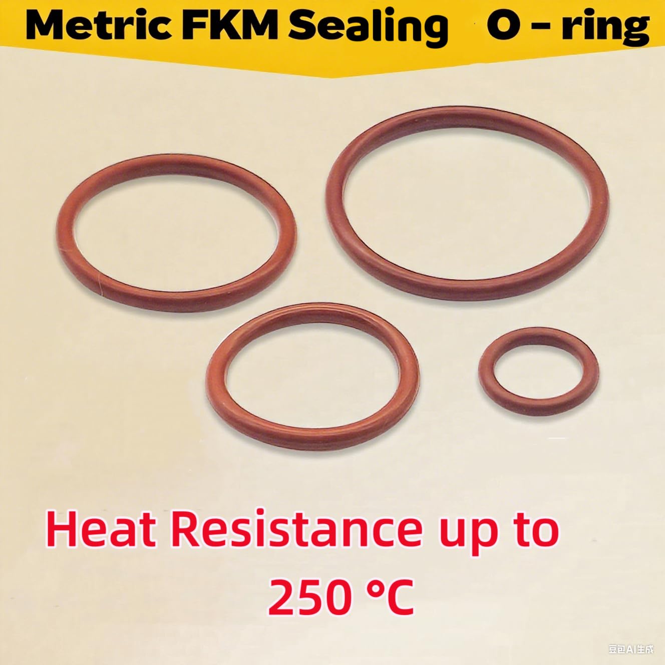 390PCS Viton O Rings Kit, 30 Sizes Metric Viton O-Rings Assorment, High Temperature FKM Seal Rings, Hydraulic FKM Sealing for Automotive Fuel Systems,Household Plumbing,Pneumatic Tools
