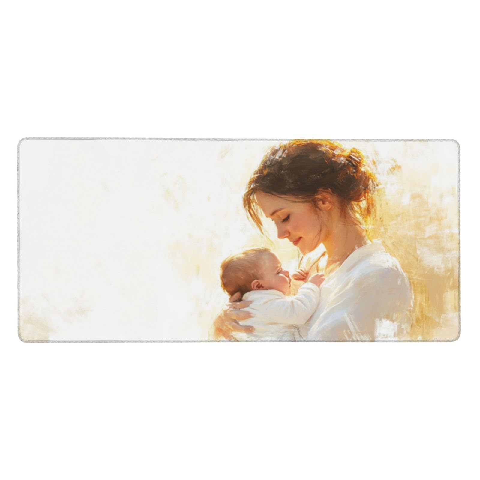 Tappetino Mouse XXL Donna Tappetino Mouse Gaming 1200x600x4mm Tappetino per Mouse festa della mamma,Tappeto Scrivania Impermeabile,Base in Gomma Antiscivolo,Bordi Cuciti,Mousepad per Ufficio e Gaming