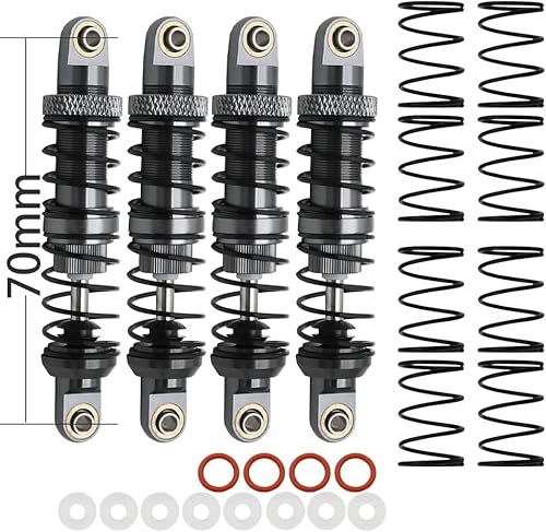 Miniatura 4 de Amortiguador de aceite de metal de 2.756in, 3.150in, 3.543in, 3.937in, 4.331in, 4.724in, amortiguador de aceite para auto de oruga RC 110 AXI03007