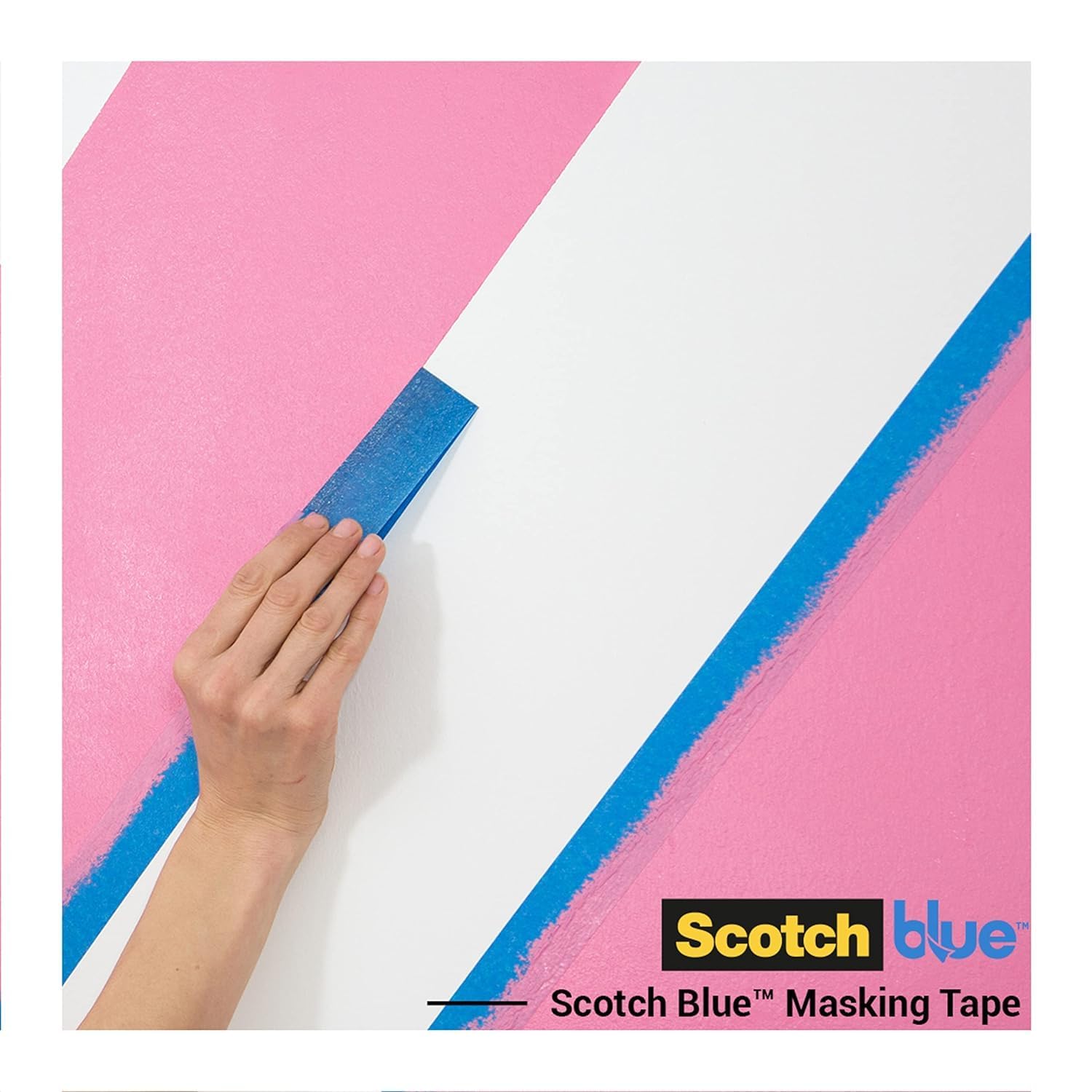 ScotchBlue Ruban de Masquage Multi-Surfaces 36 mm x 41 m 4 Rouleaux Adhésif Peinture Intérieur Extérieur 70% PEFC
