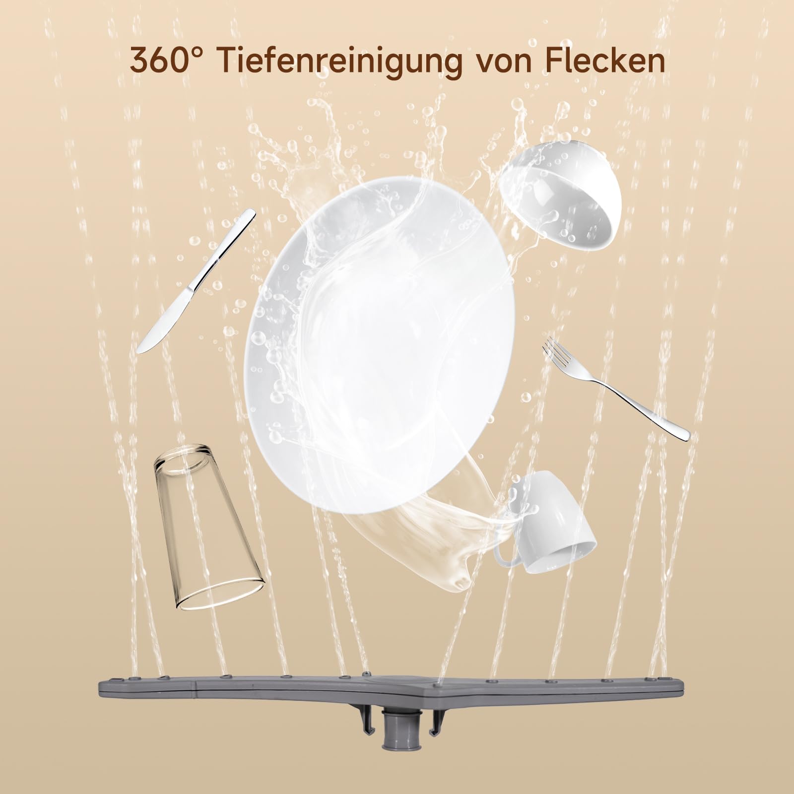 Mini lave-vaisselle de table, capacité de 6,8 l, 7 programmes (avec soin de bébé), écran tactile, pour camping-car, petit appartement, location, économe en eau et économe en énergie