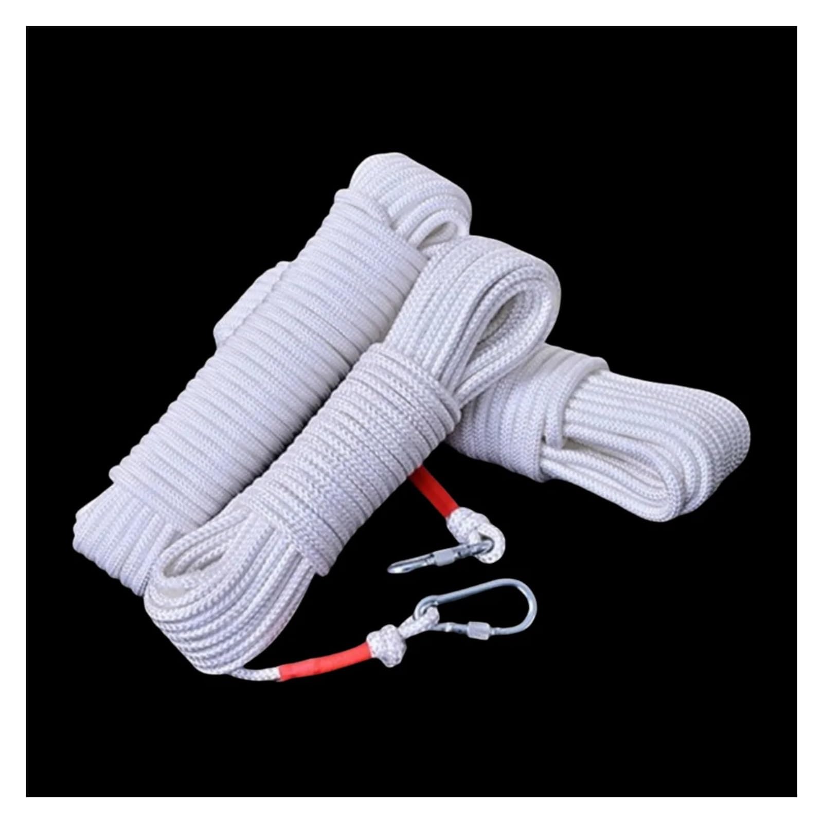 Corda bianca for stendere i vestiti con anima in filo d'acciaio, portatile for esterni, non forata, for e raffreddare