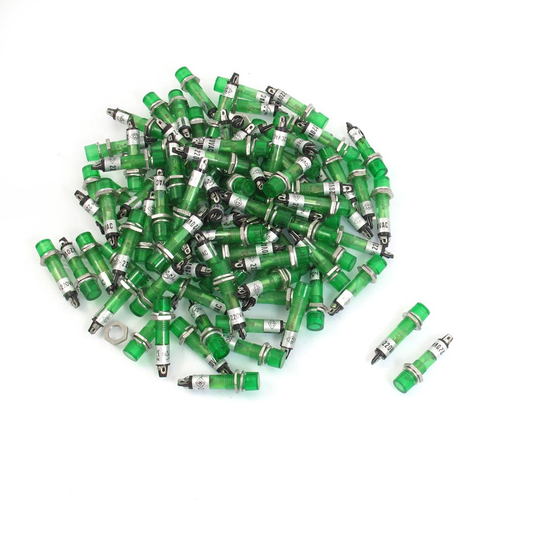 AC suitablevoltageV Pilot Signal Indicator Lamp 6.5mm 100 Pcs Green Light (SN: 2a3 d56 042 b8f 81b)-image-38