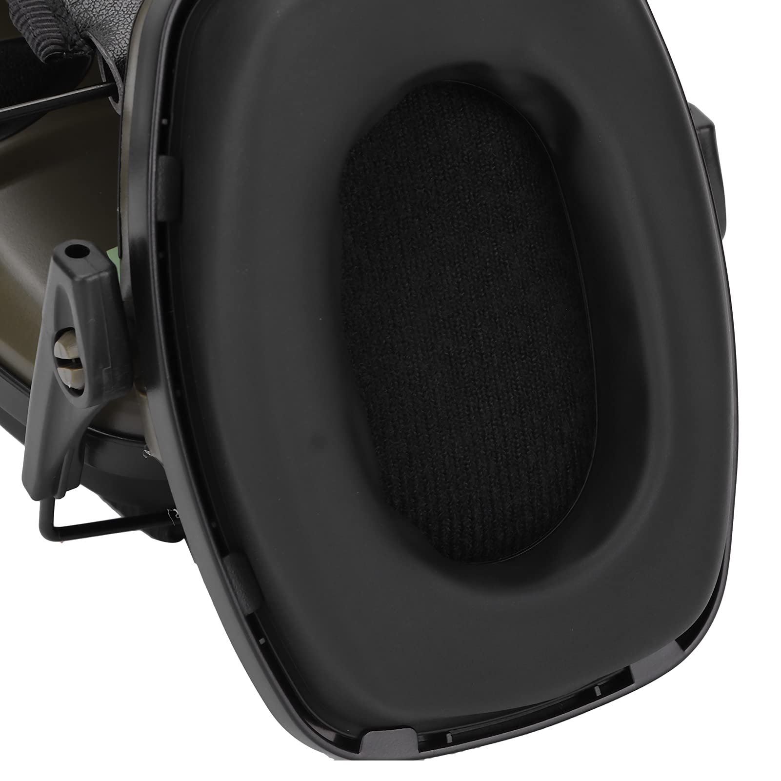 Wakects Cuffie Antirumore,Paraorecchie di Sicurezza Antirumore Pieghevoli con Amplificazione Sonora Elettronica, Jack Audio e Fascia Imbottita per Tiro a e Caccia