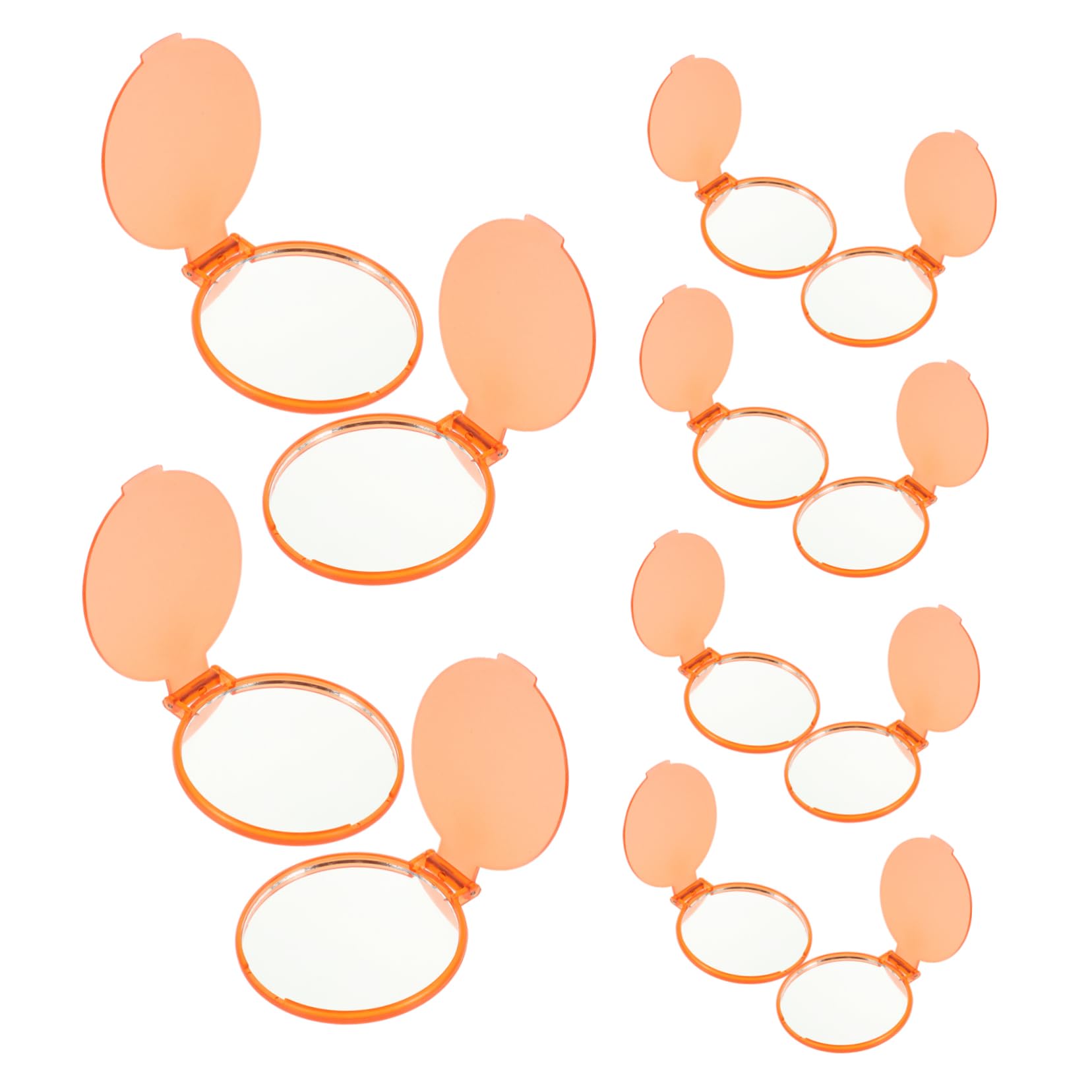 Healeved 9 Set di Specchietti Cosmetici Compatti da Viaggio Portatili Pieghevoli Eleganti per Truccatrici Pezzi * 9