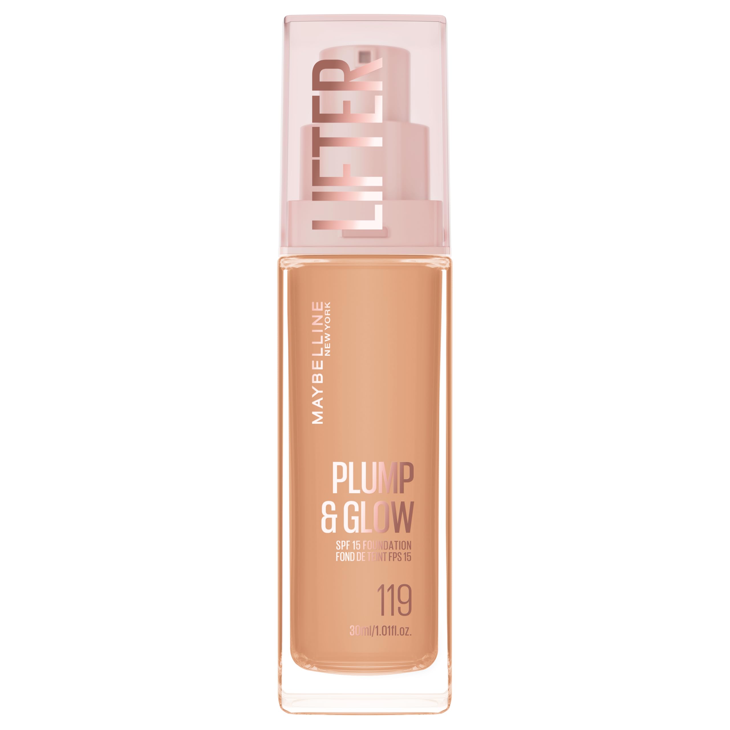 Maybelline Foundation Lifter Plump & Glow, SPF20, Buildable Coverage,119