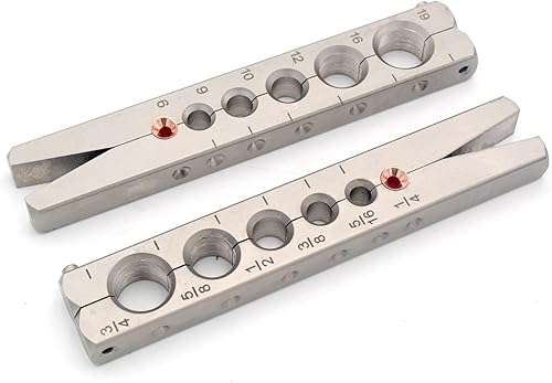 Miniatura 8 de HANSUM Kit de herramientas de abocinación de línea de freno, reparación de expansor de tubería HVAC, refrigeración excéntrica de cono para tubo de