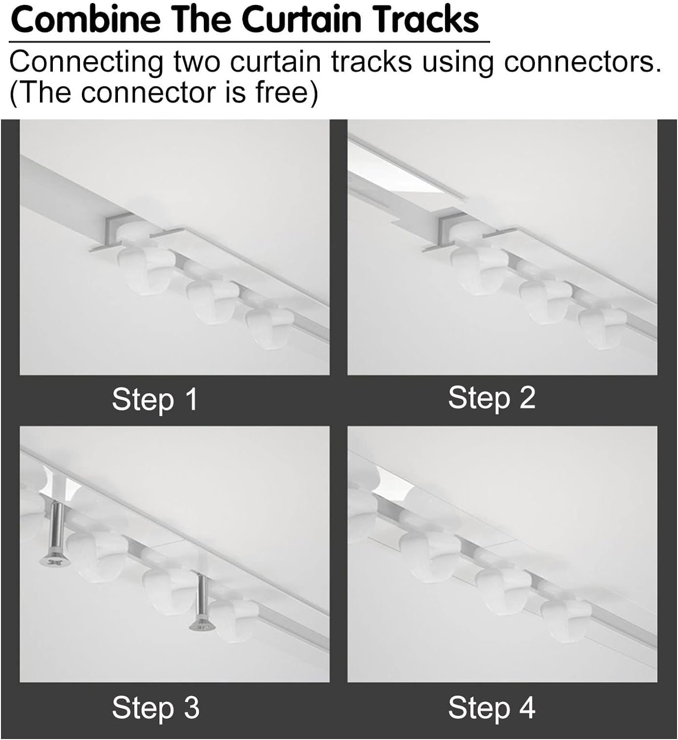 Diviseur de pièce de Voie de Rideau Invisible intégré, Rail de Rideau de Plafond en Aluminium for Salon/Chambre à Coucher(10m/32.8ft)