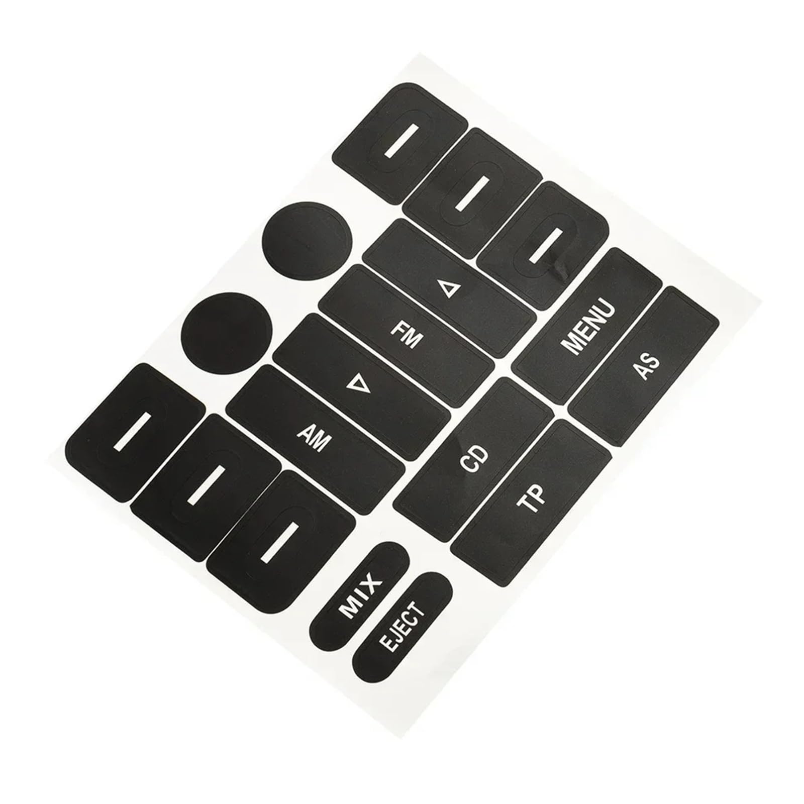 Dash Button Stickers Compatible with VW for Golf for MK5 for Passat 1pcs Car Front Knobs Repair Sticker Worn Button Automotive Interior Stickers