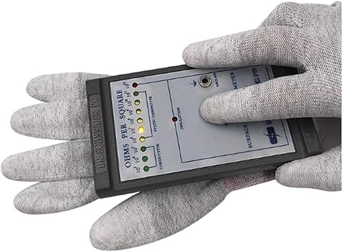 Miniatura 6 de VIPER - 10 pares de guantes antiestáticos, recubiertos de fibra de carbono gris, 13G ESD guantes de trabajo de seguridad