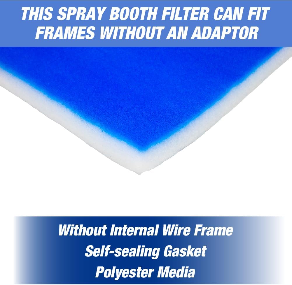 US Filters Paint Booth Tacky Intake Filter Pad Tacky Spray Booth Intake Filter Paint Booth Filters for Air Filter System Paint Booth Home (No Internal Wire) - 20 Pack (20" x 20") 87204