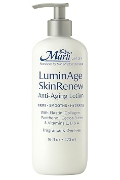 Marli Skin Care LuminAge SkinRenew Anti-Aging Body Cream, 16 oz, with Collagen and Elastin 16 oz