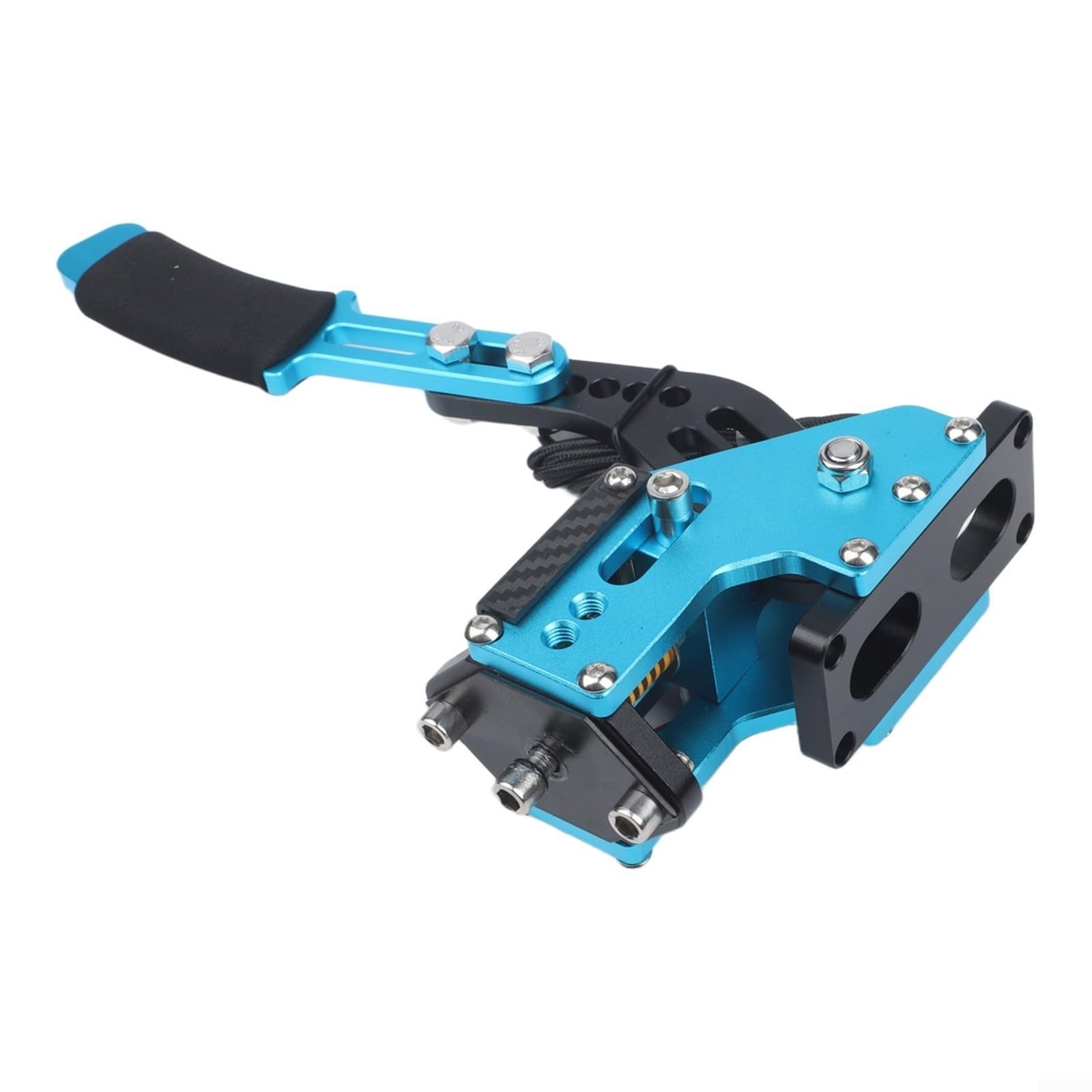 Freno a mano USB per giochi da corsa per PC, lega di alluminio, 30 x 9,7 x 5,7 cm, per sensore Hall, tensione regolabile, compatibile con LOGITECH G27/29/920 (blu)
