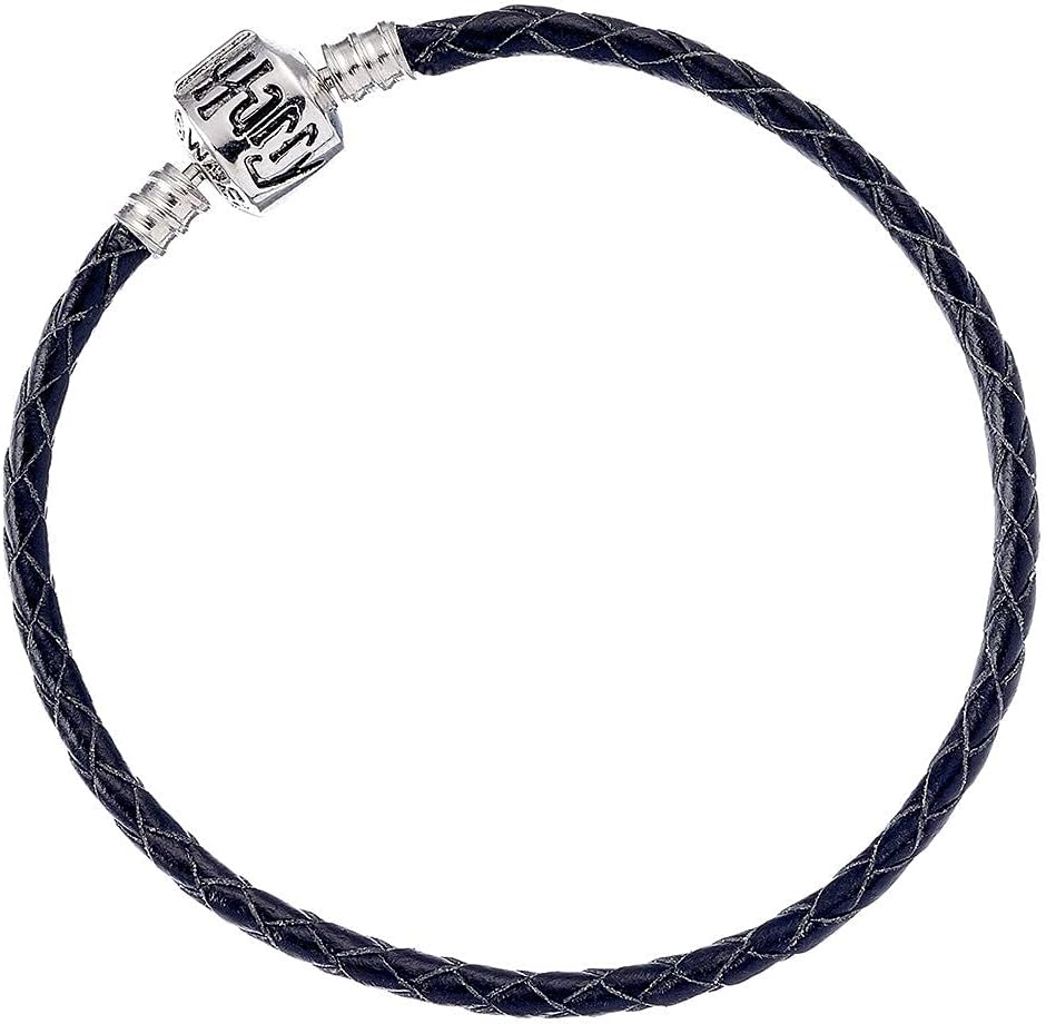 The Carat Shop Harry Potter Black Leather Bracelet for Slider Charms- HP0029-21, 21cm - Image 3