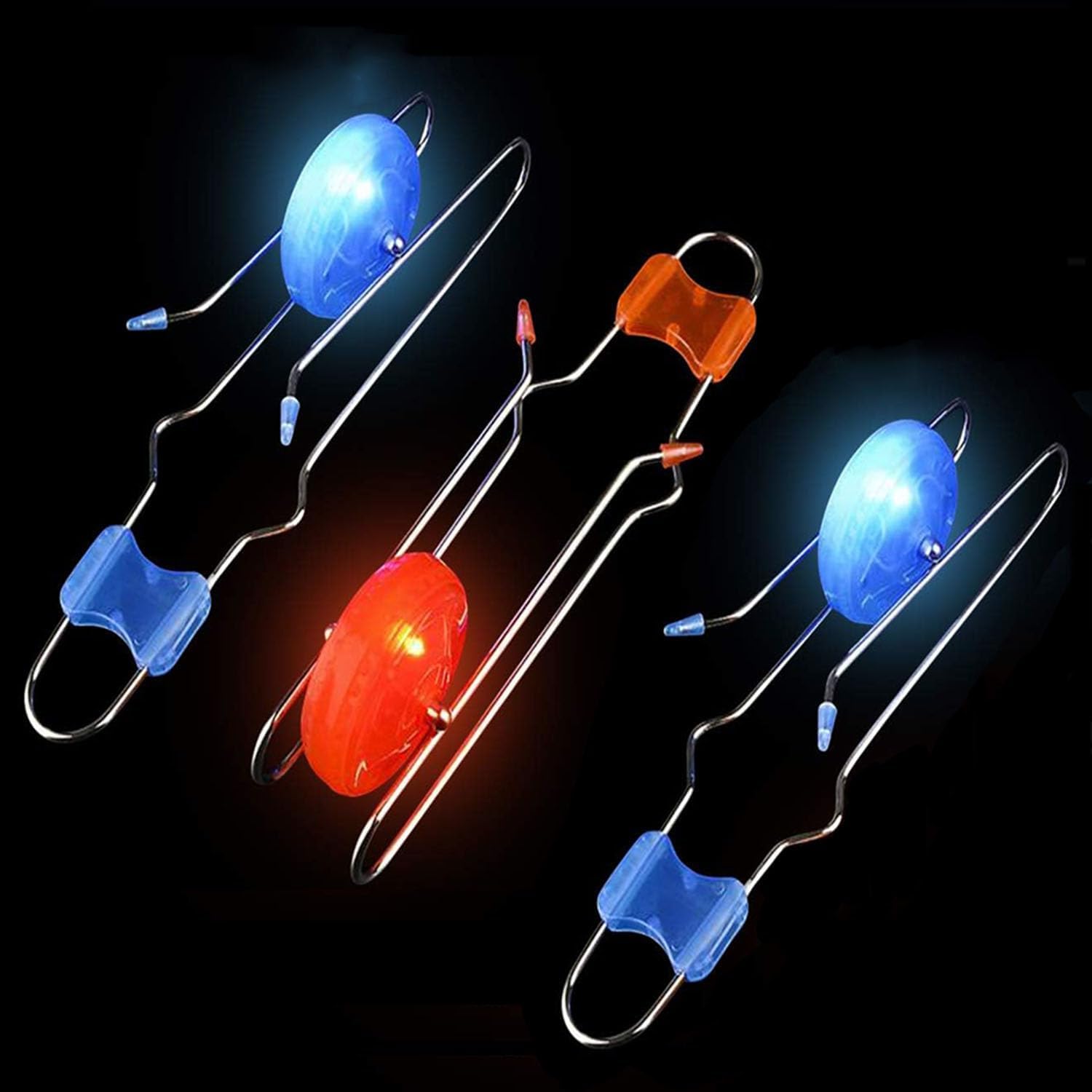 TukoRetro Kids Light Up Gyro Wheel Set - Includes 3 10-Inch Track Twisters, Spinning and Light Combo Ideal for Easter, Birthdays, Christmas