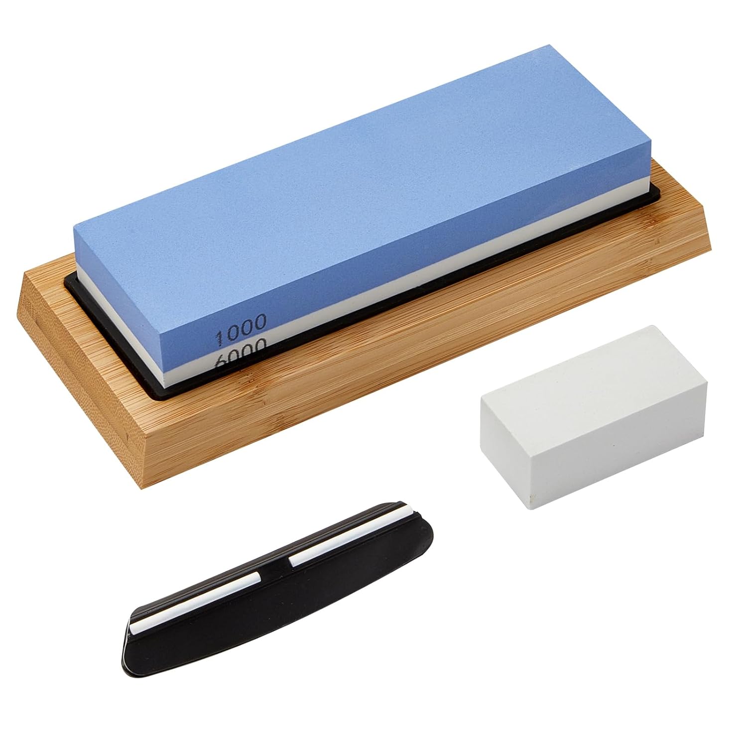 Knife Sharpeners Corundum Whetstone 2-in-1 Knife Sharpening Stone 1000/6000 Dual Grit Side with Anti-Slip Silicone Holder Angle Guide Ideal Grinding Stone for Chefs and Cooking Lovers Knife Sharpeners Corundum Whetstone 2-in-1 Knife Sharpening Stone 1000/6000 Dual Grit Side with Anti-Slip Silicone Holder Angle Guide Ideal Grinding Stone for Chefs and Cooking Lovers