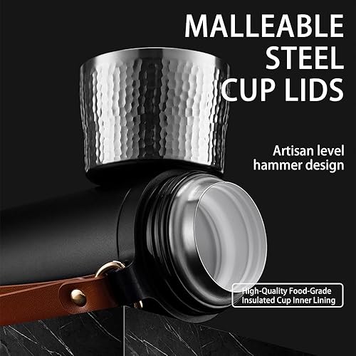 Miniatura 5 de Fortyone Botella de café al vacío de acero inoxidable 316 de alta calidad, con aislamiento al vacío, con infusión de té, retención de calor las 24