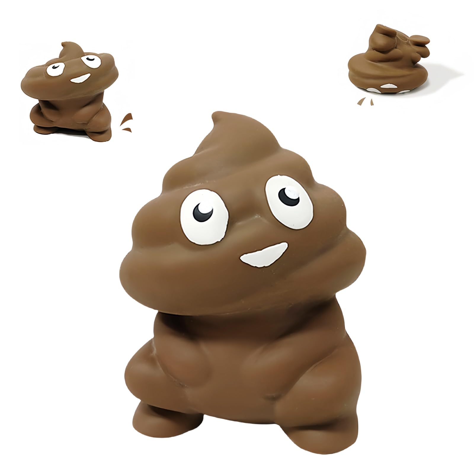 Stretchy Poo Toy Poo Man Stress Balls for Kids Adults Gag Gift,Stretchy Poop Squishy Poo Stress Toy,Fake Poo Games Party Bag Fillers for Birthday Joke Prank Present Halloween Christmas Stocking Filler