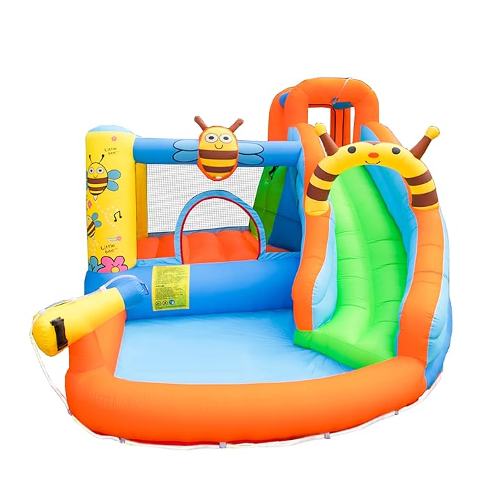 Buy Doctor Dolphin Inflatable Water Slide, Bounce House with Slide