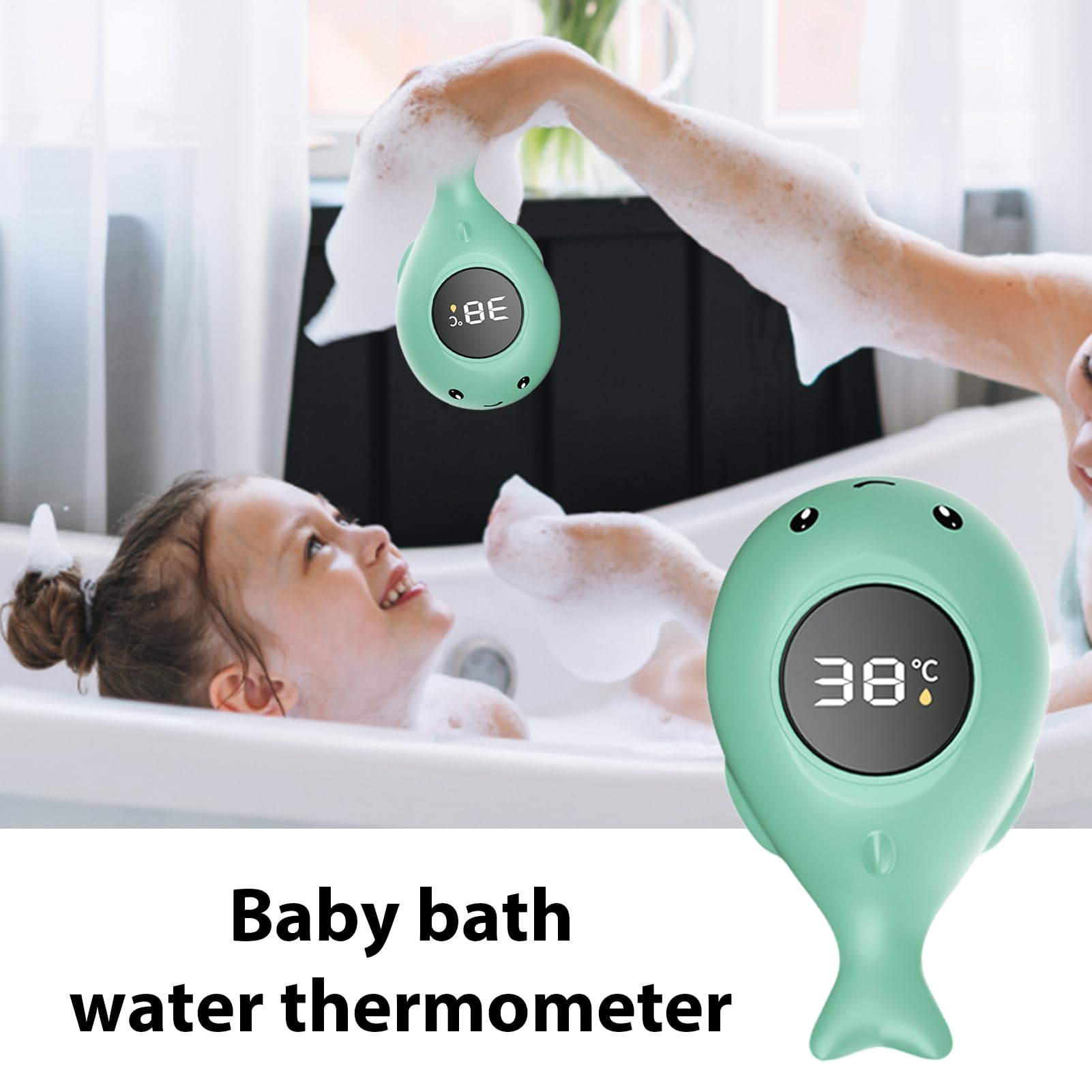 Thermomètre De Bain Pour Bébé, De Bain Numérique, Avec Affichage LED, Thermomètre À Eau Étanche, Pour Le Et La Natation De Bébé
