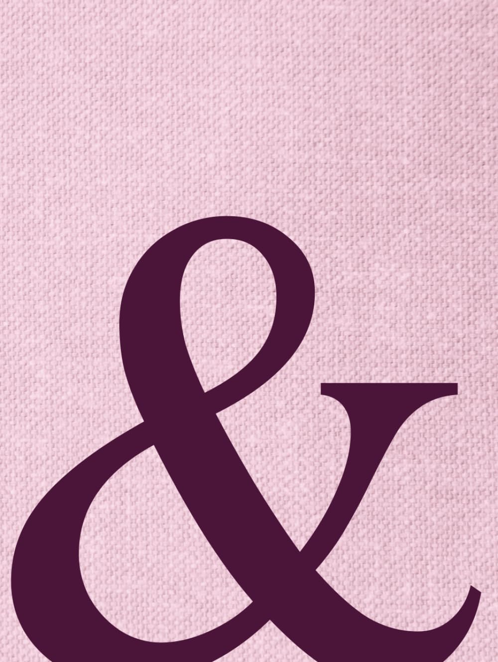 Livre de table basse Ampersand en lin pour combler un meuble vide
