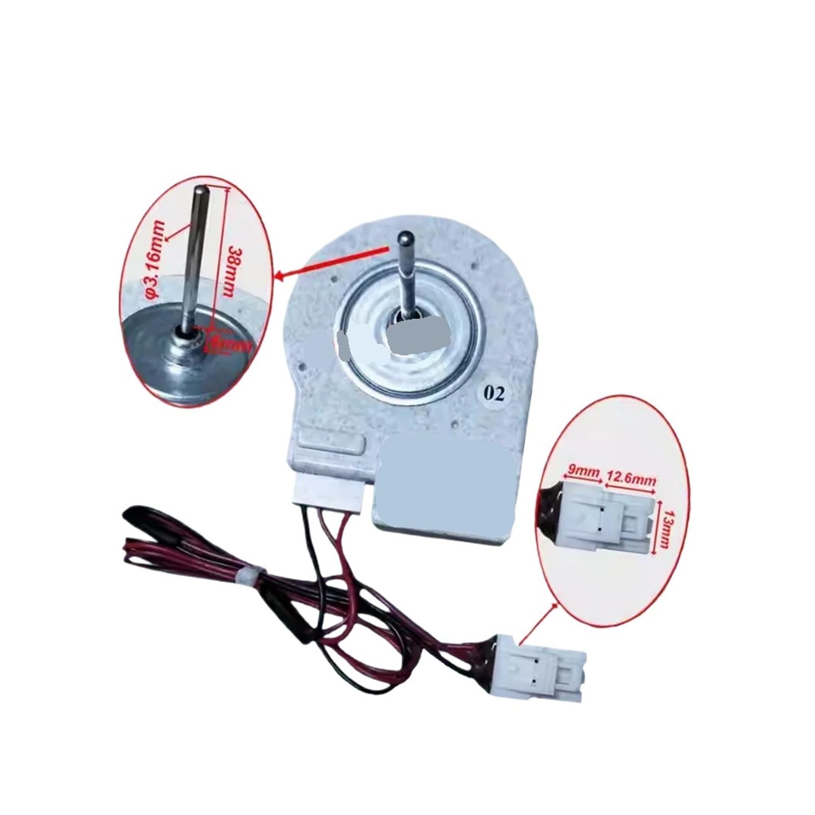 HIZON Refrigerator Fan Motor，compatible for Midea，