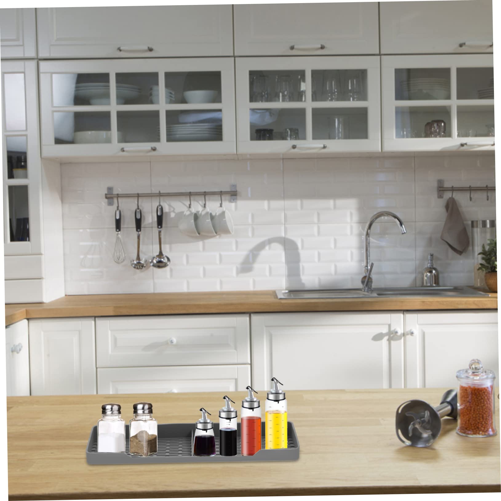DOITOOL Étagère Magnétique Silicone 2 Pcs pour Arrière Four Rangement Épices et Condiments la Cuisine