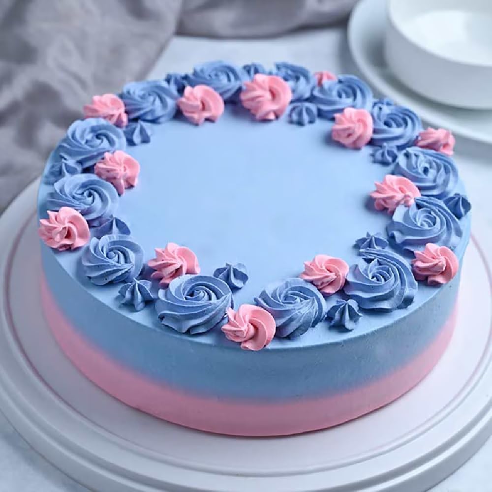 FlowerAura Delicious Silky Smooth Fresh Swirly Flavourful Cake Gift's For Birthday, Anniversary, Valentine's Day, Mother's Day, Christmas, Wedding (Same Day Delivery) (1Kg)-image-49
