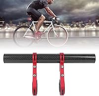 Vista 4 de BORDSTRACT Extensor de manillar doble para bicicleta, estante de extensión de manillar de aleación de aluminio, soporte de luz de mesa de código
