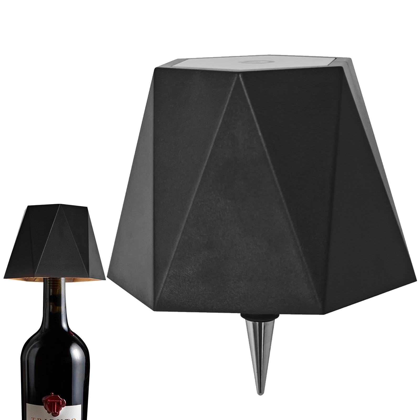 Cordless Table Lamp,Wireless Table Light | Home Decoration Rechargeable Desk Light, 3 Color Touch Control Portable LED Lamp for Wine Bottle or Any Glass Bottle