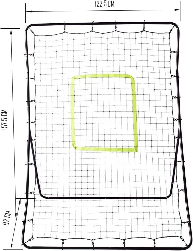 Miniatura 4 de DRM Red de rebote de béisbol, red de lanzamiento más grande, rebote de softbol, entrenador para niños y adultos, práctica de lanzamiento de
