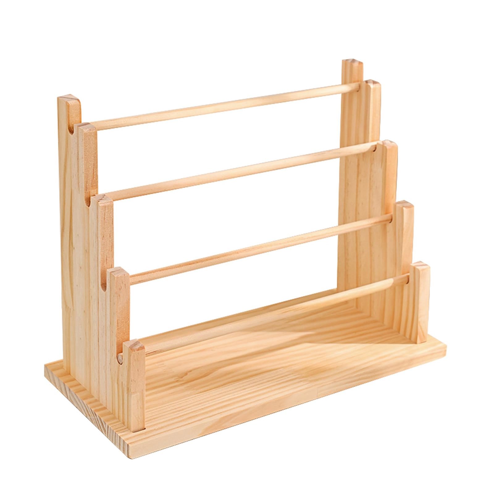 NEWFT Sturdy Stackable Wood Holder Stand for Organized Jewelry Storage and Store Display Wrist Accessories Holder Wooden Display Stand
