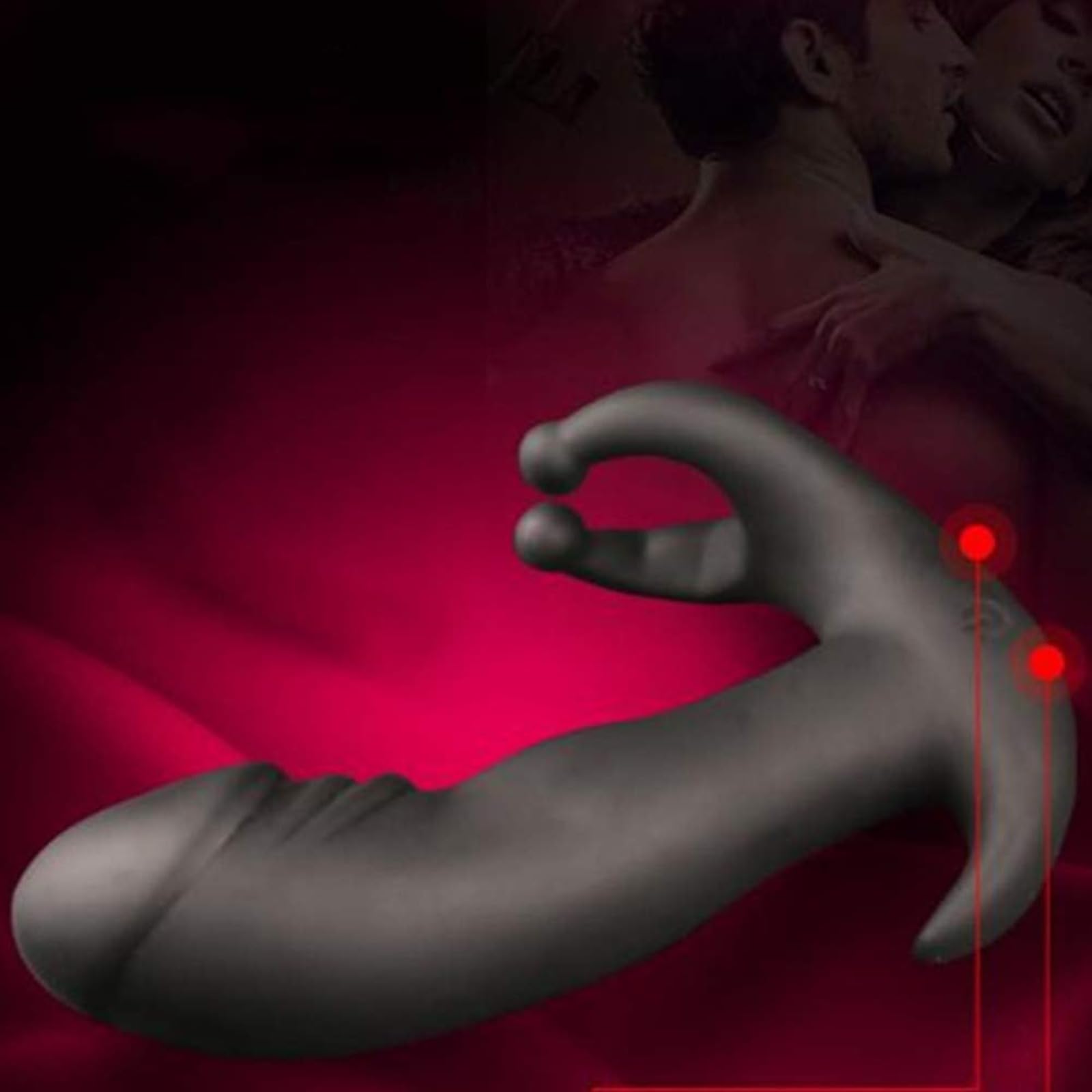 Massaggiatore prostatico per uomini adulti - Ricaricabile tramite USB - Articoli erotici