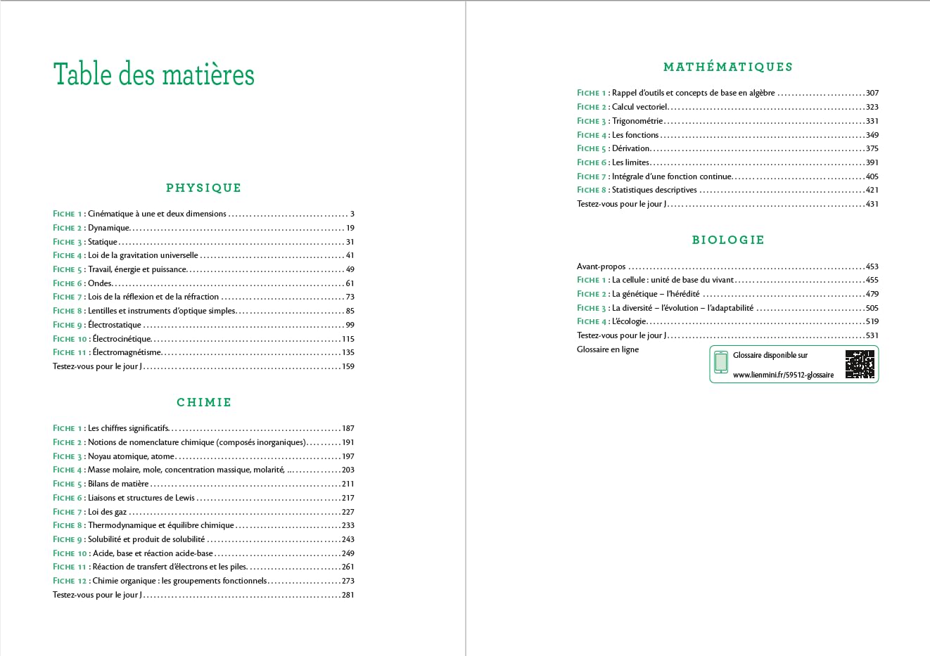 Réussir le concours d'entrée en médecine: Physique - chimie - mathématiques - biologie