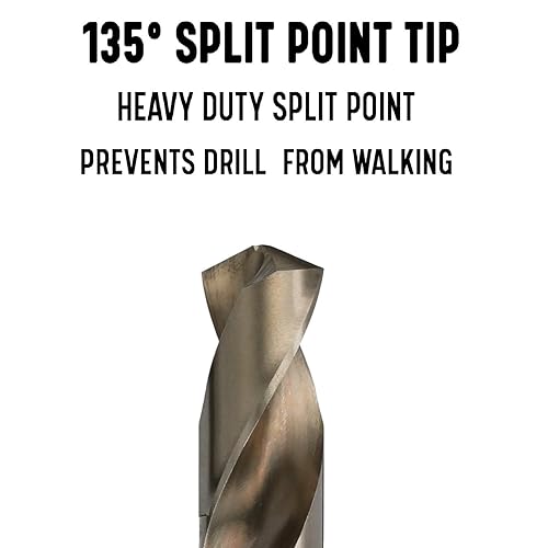 Miniatura 4 de Drill America DWDCO Series Set de brocas para taladro de cobalto, en maletín de metal. Set de 13-115 piezas, de 116 pulgadas - 1 pulgadas, A-Z,