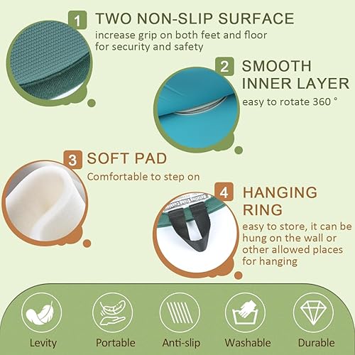 Miniatura 5 de Disco giratorio y dispositivos de giro de placa de transferencia de pacientes para ancianos y discapacitados, mujeres embarazadas, ayuda para tablas