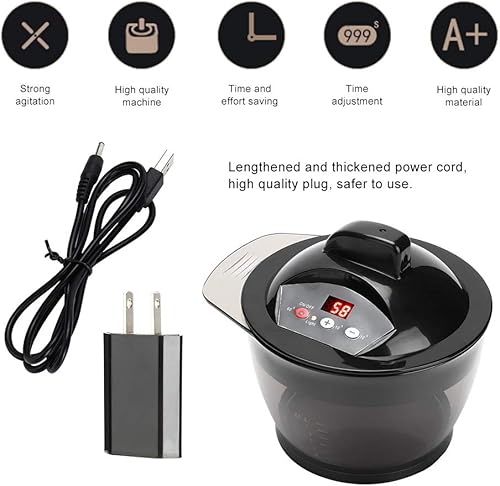 Miniatura 3 de Mezclador eléctrico, licuadora eléctrica, con balanzas para mezclar, enchufe de EE. UU., mezclador automático de crema para peluquería y hogar