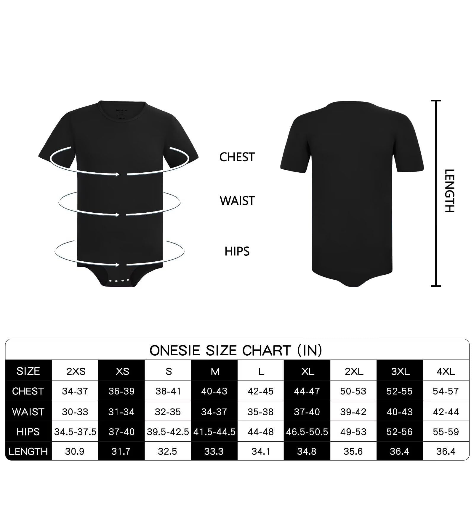 Landofgenie Body de manga corta para hombre, pijama de una pieza, enterizo básico en la entrepierna